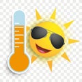 Sun Sunglasses Face Smiley Weather Icon Transparent
