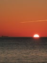 Sun Sunrise Ship Red Sky Royalty Free Stock Photo