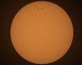 Sun with sunspots Royalty Free Stock Photo