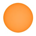 Sun with sunspots seen with telescope transparent background Royalty Free Stock Photo