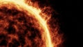 Sun surface with solar flares Royalty Free Stock Photo