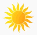 Sun symbol summer shine icon