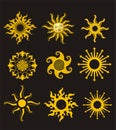 Sun Tattoo Royalty Free Stock Photo