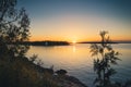 Sunset by Big Tub Lighthouse, Tobermory, Ontario Royalty Free Stock Photo