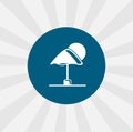 Sun Umbrella isolated icon. traveling design element