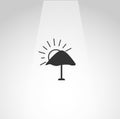 Sun Umbrella icon, beach Umbrella simple isolated icon Royalty Free Stock Photo