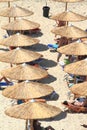 Sun umbrellas Royalty Free Stock Photo
