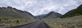 Sun Valley, Badger Canyon in Sawtooth Mountains National Forest Landscape panorama views from Trail Creek Road in Idaho. Royalty Free Stock Photo