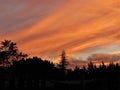 Sun Valley California Pink Orange Sunset