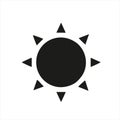 Sun vector icon modern and simple flat symbol for web site, mobile, logo, app, UI. Royalty Free Stock Photo