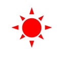 Sun vector icon Royalty Free Stock Photo