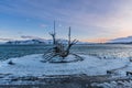 Sun Voyager Icelandic: Solfar, landmark sculpture of Reykjavik, Iceland Royalty Free Stock Photo