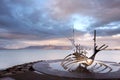 Sun Voyager monument, landmark of Reykjavik city.