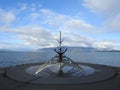 Sun Voyager Monument in the morning