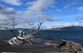 The Sun Voyager Sculpture, Reykjavik, Iceland by artist Jon Gunnar Arnason Royalty Free Stock Photo