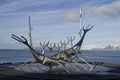 Sun voyager sculpture in Reykjavik Royalty Free Stock Photo