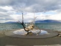 Sun voyager sculpture, Solfar. Reykjavik, Iceland Royalty Free Stock Photo