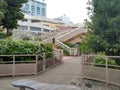 Sun walk, a pedestrian walk way in Odaiba marine park, Tokyo 2016