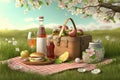 Ultra-Detail Beautiful Picnic Spring Season, popular or the most searched in stock photos