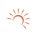 Sun Wave Logo Template vector symbol