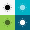 sun, weather, sunset, sunrise, summer Icon Over Various Background. glyph style design, designed for web and app. Eps 10 vector