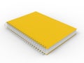Sun yellow spiral binding notebook Royalty Free Stock Photo