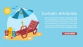 Sunbath summer time holiday vacation vector illustration. Sun safety tips and sunburn remedies concept, sun protection