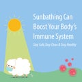 Sunbathing Can Boost Your Bodys Immune System Royalty Free Stock Photo