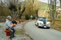 Sunbeam Alpine of 1953, 26th Rallye Monte-Carlo Historique 2024 Royalty Free Stock Photo