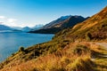 Bennetts Bluff Lookout at the Glenorchy Queenstown Road, New Zealand