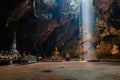 Sunbeam in buddha cave, Tham Khao Luang near Phetchaburi,Thailand