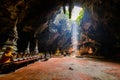 Sunbeam in buddha cave, Tham Khao Luang near Phetchaburi,Thailand