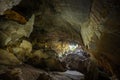 Sunbeam in cave,thailand stock photo Royalty Free Stock Photo