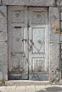Old abandoned doors in the old town Royalty Free Stock Photo