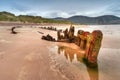 Sunbeam ship wreck on Irish beach