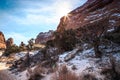 Sunbeams at Devil's Garden Trail, Arches National Park in Utah