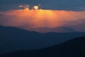 Sunbeams Great Smoky Mountains Royalty Free Stock Photo