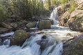 Alberta Falls Sunbeams Royalty Free Stock Photo