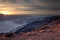 Sunbeams over Badwater Basin, Death Valley Royalty Free Stock Photo