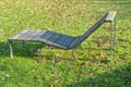 sunbed, chaise longue in the park