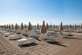 Empty beach on Adria, Italy Royalty Free Stock Photo