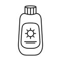 sunblock bottle icon