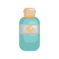 Sunblock lotion. Vector illustration decorative design