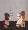 Sunbonnet sue applique quilt detail