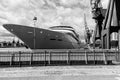 Sunborn Yacht boat moored in Docklands, London Royalty Free Stock Photo