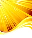 Sunburst abstract summer card