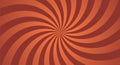 Sunburst background with orange and dark red rays. Spiral curved rotating background with rays Royalty Free Stock Photo