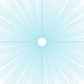 Sunburst background thin blue radial lines vector.