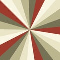 Sunburst background vector pattern with a vintage color palette of swirled radial striped design. Vintage or retro Royalty Free Stock Photo