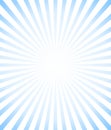 Sunburst banner background. Vector blue sun rays beam. Starburst illustration. Sunshine light. Striped background Royalty Free Stock Photo